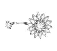 hogtnd Anillos para ombligo fáciles de combinar con tu propio encanto, textura de aleación para entusiastas de la moda moderna, joyería de ombligo de circonita brillante, One Size, como se describe