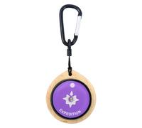 hogtnd Brújula de bolsillo de madera giratoria y ligera, adecuada para actividades al aire libre y supervivencia, elegante madera de haya