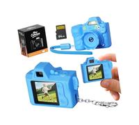 hogtnd Cámara resistente para niños con memoria de 64 GB, resolución fotográfica de 64 MP, batería recargable, plan ergonómico para fotógrafos juveniles, cámara digital resistente para niños