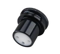 hogtnd Cubierta protectora chapada en rodio macho/hembra para conectores XLR para dispositivos de sonido, chapado en rodio, tapa macho/hembra que garantiza el conector