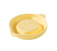 hogtnd Eficiente molinillo de ajo de mano, rallador de jengibre de cerámica para condimentos refrescantes y recetas de puré casero, molinillo de jengibre