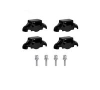 hogtnd Entrenador de bicicleta de interior, base rockera, soporte para bicicleta estable para ciclismo estable, entrenamiento con pies amortiguadores, almohadillas para tacos de bicicleta