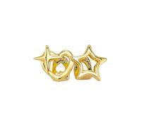hogtnd Forma de estrella hueca dientes de cobre joyería dental para fiestas cosplay adultos moda hip hop colmillos forma de estrella hueca cobre joyería del cuerpo Cosplay accesorios adecuados para
