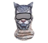 hogtnd Funda para cabeza con diseño de gatos 3D para correr, senderismo y esquí, cómoda funda de seda de hielo para actividades al aire libre y senderismo, J., Talla única