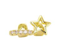 hogtnd Joyería dental Hip Hop con forma de estrella, con estructura de cobre, apto para adultos, adolescentes y entusiastas del cosplay, joyas de diente de estrella