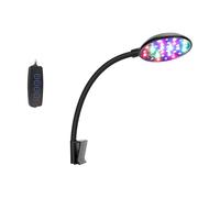 hogtnd Lámpara de iluminación LED para acuarios, ahorro de espacio, 360 grados, luz de tanques para peceras, iluminación compacta de baja energía