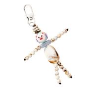 hogtnd Lovely BeadS - Llavero especial con dije de muñeca artística para teléfono, mochila, adorno colgante para varios accesorios, llavero de cuentas pintado a mano, B, Talla única