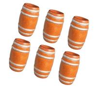 hogtnd Pequeños barriles de cerveza de madera natural para decoración de pubs y suministros de fiesta pequeños barriles de madera