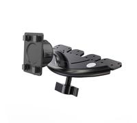 hogtnd Soporte para teléfono móvil seguro con CD, sin obstrucciones, articulación esférica de 360 grados, bloqueo giratorio para un fácil ajuste de ángulo, soporte para teléfono móvil con CD coche