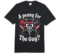 Hoguera Noche Fuegos Artificiales Display Party Penny For The Guy Comfort Colors Adult Heavyweight T-Shirt