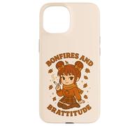 Hogueras y Brattitude Sassy Fall Vibes Cozy Autumn Energy Carcasa para iPhone 15