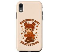 Hogueras y Brattitude Sassy Fall Vibes Cozy Autumn Energy Carcasa para iPhone XR