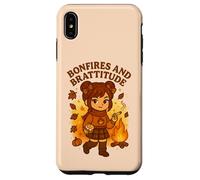 Hogueras y Brattitude Sassy Fall Vibes Cozy Autumn Energy Carcasa para iPhone XS MAX