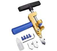 Hogvinnatil 2 en 1 herramienta de mano cortador de vidrio cortador de vidrio | Pinzas para romper el vidrio | Cortador de vidrio manual de tungsteno con destornillador y 2 cuchillos adicionales para