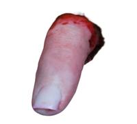 Hogvinnatil 2 piezas de Halloween Realista Dedos Cortados Dedos Cortados Dedos Sangrientos Simulados Para Asustar a los Amigos Resina Sólida Espeluznante Dedos Falsos Sangrientos Accesorios de