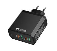 Hogvinnatil Adaptador De Enchufe Europeo,Enchufe Europeo con 2 USB Y 2 PD - Cargador Rápido 4 En 1 para Teléfono Viaje Estudios Exterior Mochilero Aeropuerto Negocios Internacionales Estancia Hotel