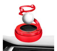 Hogvinnatil Ambientador de coche con energía solar, perfume solar para coche - Star Ball Design Perfume de coche Aromaterapia,Difusor de aromaterapia de coche ajustable de 360 grados,