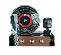 Hogvinnatil Ambientador de coche de larga duración, tocadiscos, ambientador para coche, clips de ventilación de aire - 360 rotaciones creativas retro aromaterapia decoración para adultos hombres