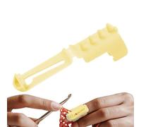 Hogvinnatil Anillos de tensión para ganchillo, Anillos de gancho para tensión | Soporte de cables para dedos Herramienta separada - Hebilla de ligera ajustable para madre Abuela, principiante