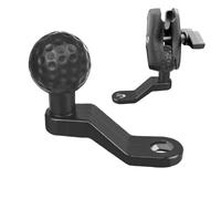 Hogvinnatil Base de Montaje de la Pinza de Guidón, Base de Bola del Adaptador de Cabeza,Absorbente de Choque Base de Pelota Robusta | Accesorios para bicicleta, Soporte de teléfono de Moto para