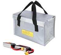 Hogvinnatil Bolsa de seguridad de la batería, caja de almacenamiento de batería ignífuga | para protección de la batería | Cajas de seguridad resistentes al desgaste, organizador portátil, 260 x 130 x