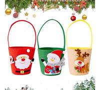 Hogvinnatil Bolsas De Golosinas Navideñas,3 Piezas Bolsitas Para Galletas De Fiesta,Bolsas Decorativas De Dulces Para Fiestas Infantiles | Invierno Galletas Festival Reuniones