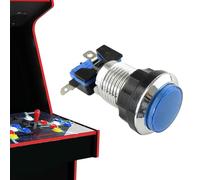 Hogvinnatil Botones de empuje LED de arcade, Botón Pulsador de la Consola de Juego de la Máquina de la arcada,Máquina de arcade Pequeño Pulsador con luz - Accesorio de Juego Alto Transparente