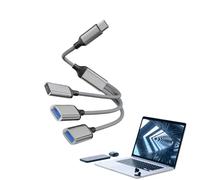 Hogvinnatil Cable separador USB 1 en 3 Out, cable de divisor USB para coche | Extensión de extensión, Cable separador USB 1 ft 1 en 3 OUT Extender Cable de soporte y datos