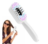 Hogvinnatil Cepillo para el cabello de luz, masajeador para el cabello con luces rojas y azules - Estimula la absorción del cuidado diario para viajes a casa mujeres niñas