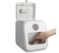 Hogvinnatil Contenedor de arroz,Dispensador de comida para resción - Contenedor de alimentos impermeable para harina almacenamiento cocina cereal - apartamento restaurante dormitorio