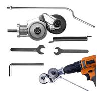 Hogvinnatil - Cortador de placas eléctricas para taladro, adaptador de corte metálico para taladradora, tijeras ergonómicas compactas seguras y precisas para techos, trabajos de madera, tubos