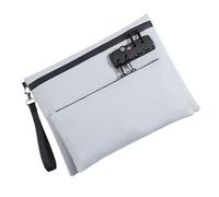 Hogvinnatil De Plata con Cierre - Accesorios,Monedero Elegante Bloqueado para Passports Mujeres Suministros Banco Seguridad Viaje y Organización para Uso