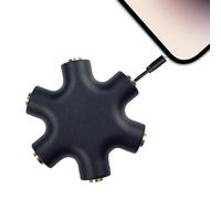 Hogvinnatil Divisor de Auriculares | Adaptador Jack de 3,5 mm - Conector estéreo de 3,5 mm para teléfono PC Tableta - Compartir Escuchar a dos usuarios