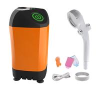 Hogvinnatil Ducha exterior para camping | Bolsa de ducha portátil con cabezal extraíble, cabezal eléctrico con pantalla de temperatura, ideal para viajes, senderismo y excursiones