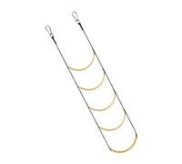 Hogvinnatil Escalera de Puente para de | Escalera Cuerda 3 escalones,Cuerda Auxiliar de atraco Ligero para Canoa Kayak, a Motor y Tabla de natación al Aire Libre