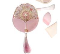 Hogvinnatil Espejo De Maquillaje Portátil | Accesorios de Maquillaje con Diseño Floral,Espejo Cosmético de Viaje - para Mujeres Niñas Viajeras Estudiantes Profesionales Ocupadas Novias Restaurante