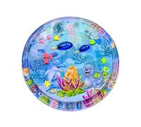 Hogvinnatil Esterilla de agua sensorial inflable para mascotas bebé 100 cm actividad actividad estera de agua para el vientre del bebé estera de refrigeración para perro gato juguete sensorial para