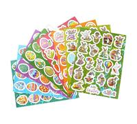 Hogvinnatil Etiquetas de Pascua para,Etiquetas adhesivas de Pascua - 8 hojas de etiquetas de botella de agua de Pascua calcomanías de huevos de Pascua - Pegatinas de ventana de Pascua, 160