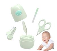 Hogvinnatil Juego de cortaúñas para bebé, juego de cortaúñas para bebé, con caja de almacenamiento, cortaúñas de bebé y tijeras para bebé