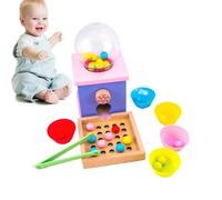 Hogvinnatil Juego de Tablero de Cuentas - Juguete Educativo para Preescolar | Juego para Clasificar Colores, Apilar Y Contar - para Niños Niñas Familia Navidad Día del Niño Cumpleaños