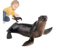 Hogvinnatil Juegos de Animales árticos, Juguete Polar, Moo Seal en Miniatura Realista, de cognición de Ciencia y educación, reuniones domésticas Decoraciones para Tartas