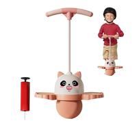 Hogvinnatil - Juguete de bola para saltar, bolas rebotando con mango para los,Panda Fun Bouncing Ball con mango | Balance Bouncing Toy, bomba de aire incluida, juegos de conducción deportiva