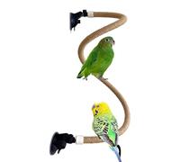 Hogvinnatil Juguete de Perca de pájaro, Perca de pie de pájaro,Perca de Entrenamiento de Loro - Juguetes de Entrenamiento de de molienda Portátil, Accesorios de jaulas de pájaros para pequeños y