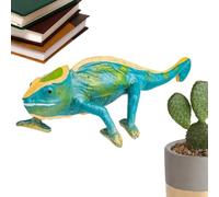 Hogvinnatil Juguetes para reptiles, animal de peluche camaleón | Figura de camaleón realista que cambian de color - Decoración del hogar, herramienta educativa multifuncional para jóvenes,