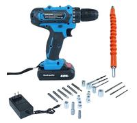 Hogvinnatil Kit de Taladro - 21V Sin Escobillas 2 Velocidades Taladro Destornillador | Incluye Juego de Puntas de Atornillador - para Reparaciones en el Hogar y Proyectos de