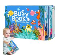 Hogvinnatil Libro de pegatinas preescolar para niños pequeños, libros de notas para reconocimiento de letras, libros de apóstatas para - Divertidas actividades preescolares para viajes, restaurante