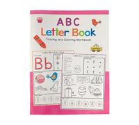 Hogvinnatil Libro para práctica del alfabeto, cuaderno del alfabeto inglés, formato A4, actividades interactivas en letras de 3 a 6 años, primeros pasos con escritura para niños, hogar y guardería