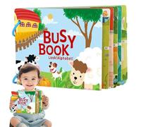 Hogvinnatil Libros de Pegatinas para niños pequeños, Libros de Pegatinas para niños pequeños - Reconocimiento de Cartas Libros de desgarro para niños,Actividades Divertidas de Aprendizaje Preescolar