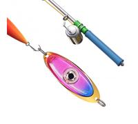 Hogvinnatil Luz de los Ojos de Piscis, señuelos de - Fish Eye Lighted Drop Bait | Lámpara Intermitente Impermeable en Forma de para el del río Salado río Crappie