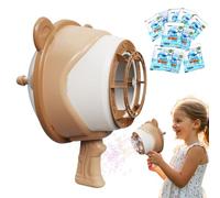Hogvinnatil - Máquina de burbujas de espuma para fiestas, juguete de verano alimentado por el viento, juegos de jardín al aire libre con botella incluida para niños, niñas, cumpleaños, boda